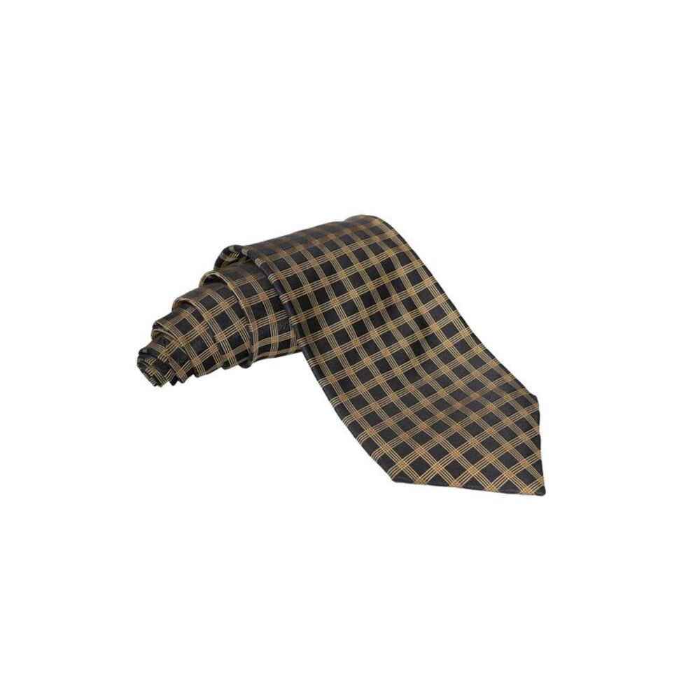 Zilli Triple Windowpane Silk Tie